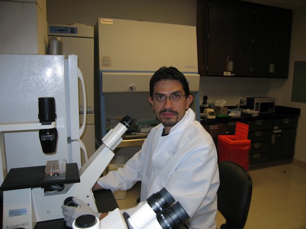 Picture of Dr. Franco in Lab