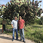 Oleh Khalimonchuk and Dr. Franco standing in front of a cactus in mexico 2018.